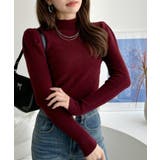 ぷちハイネック 肩パフ コンパクト ニット | Ada. | 詳細画像7 