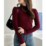 ぷちハイネック 肩パフ コンパクト ニット | Ada. | 詳細画像8 