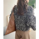 ギャザーハンドル フェイクレザー トライアングル バッグ | Ada. | 詳細画像5