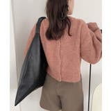 ギャザーハンドル フェイクレザー トライアングル バッグ | Ada. | 詳細画像9