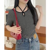 マルチストラップ リブインナー 半袖トップス | Ada. | 詳細画像25 