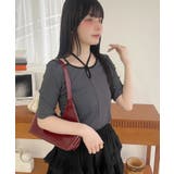 マルチストラップ リブインナー 半袖トップス | Ada. | 詳細画像37 