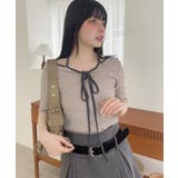 マルチストラップ リブインナー 半袖トップス | Ada. | 詳細画像45 