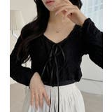 フロント リボン クロップド レース カーディガン | Ada. | 詳細画像2 