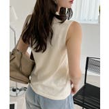 襟付き ノースリーブ ボタンデザイン ニット | Ada. | 詳細画像6 