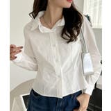 ショート丈 チェック シンプル 長袖シャツ | Ada. | 詳細画像8 