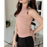 サイドギャザー ハイネック ノースリーブ ニット | Ada. | 詳細画像16 