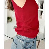 サイドギャザー ハイネック ノースリーブ ニット | Ada. | 詳細画像32 