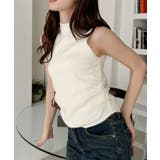 サイドギャザー ハイネック ノースリーブ ニット | Ada. | 詳細画像8 