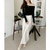 ワンショル デザイン クロップド 長袖 カットソー | Ada. | 詳細画像12