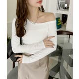 ワンショル デザイン クロップド 長袖 カットソー | Ada. | 詳細画像13