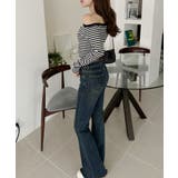 ワンショル デザイン クロップド 長袖 カットソー | Ada. | 詳細画像31