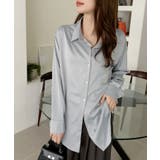 ベーシック ゆる サテン ブラウス | Ada. | 詳細画像11 