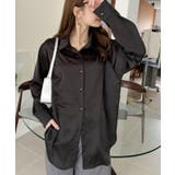 ベーシック ゆる サテン ブラウス | Ada. | 詳細画像21 