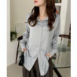 ベーシック ゆる サテン ブラウス | Ada. | 詳細画像23 