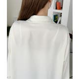 ベーシック ゆる サテン ブラウス | Ada. | 詳細画像30 