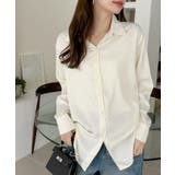 ベーシック ゆる サテン ブラウス | Ada. | 詳細画像6 