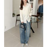 ベーシック ゆる サテン ブラウス | Ada. | 詳細画像7 