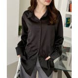 ベーシック ゆる サテン ブラウス | Ada. | 詳細画像8 