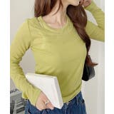 ホルターネック風 ドッキングレイヤード サイドシャーリング シアーカットソー | Ada. | 詳細画像8