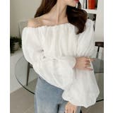 シフォン ふんわり オフショル クロップド トップス | Ada. | 詳細画像11