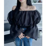 シフォン ふんわり オフショル クロップド トップス | Ada. | 詳細画像32