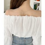 シフォン ふんわり オフショル クロップド トップス | Ada. | 詳細画像37