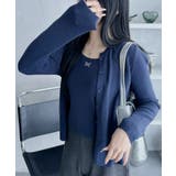 リボン ワンポイント アイレット ニット カーディガン | Ada. | 詳細画像22 