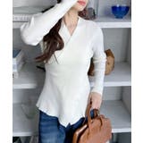 クロスデザイン ボディメイク ニット | Ada. | 詳細画像14 