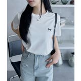 リボン ワンポイント 刺繍 半袖 Tシャツ | Ada. | 詳細画像12