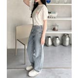 サガラ刺繍 半袖 ロゴ Tシャツ | Ada. | 詳細画像15
