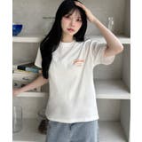サガラ刺繍 半袖 ロゴ Tシャツ | Ada. | 詳細画像3