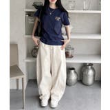 サガラ刺繍 半袖 ロゴ Tシャツ | Ada. | 詳細画像8