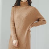 タートルネックニットワンピース リブ ロング | Ada. | 詳細画像16