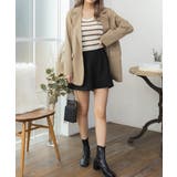 ハイウエストショートパンツ タック フレア | Ada. | 詳細画像15