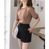 ハイウエストショートパンツ タック フレア | Ada. | 詳細画像22