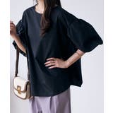 バックリボンボリュームスリーブふんわりブラウス | Eclat one | 詳細画像12