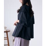 バックリボンボリュームスリーブふんわりブラウス | Eclat one | 詳細画像14