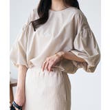 バックリボンボリュームスリーブふんわりブラウス | Eclat one | 詳細画像2