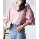 バックリボンボリュームスリーブふんわりブラウス | Eclat one | 詳細画像23