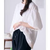 バックリボンボリュームスリーブふんわりブラウス | Eclat one | 詳細画像32