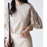 バックリボンボリュームスリーブふんわりブラウス | Eclat one | 詳細画像5