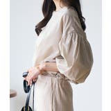 バックリボンボリュームスリーブふんわりブラウス | Eclat one | 詳細画像6