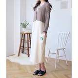 透かしランダムリブVネックショートカーディガン | Ada. | 詳細画像15 