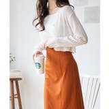 透かしランダムリブVネックショートカーディガン | Ada. | 詳細画像19 