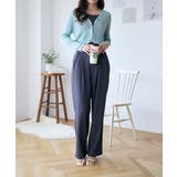 透かしランダムリブVネックショートカーディガン | Ada. | 詳細画像30 