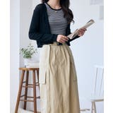 透かしランダムリブVネックショートカーディガン | Ada. | 詳細画像40 