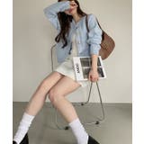 ゴールドボタンツイード風ニットカーディガン | Ada. | 詳細画像16