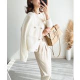 ゴールドボタンツイード風ニットカーディガン | Ada. | 詳細画像46