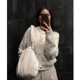 ゴールドボタンツイード風ニットカーディガン | Ada. | 詳細画像49